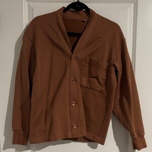 Uniqlo Brown U Sweat Cardigan